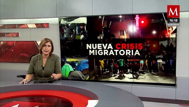 Cruz Roja atiende a un grupo de migrantes que viajaba en tren en Aguascalientes