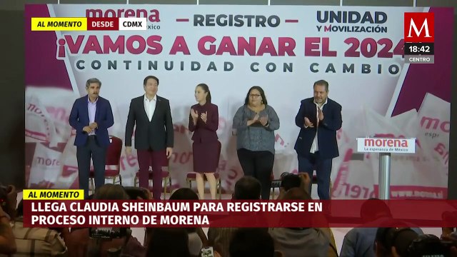 Claudia Sheinbaum se registra como aspirante a la candidatura presidencial de Morena