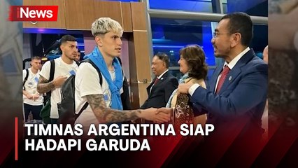 Tanpa Messi, Timnas Argentina Tiba di Bandara Soetta