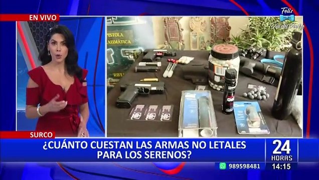 Armas no letales para serenos: conozca cuál es su verdadero precio