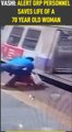 V  Vashi: Alert GRP personnel saves life of a 70 year old woman I Oneindia News #Shorts