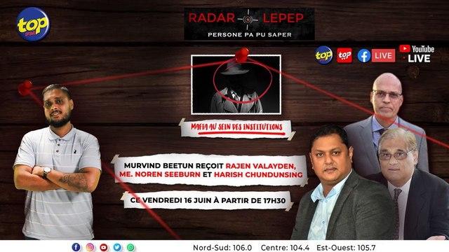 Radar Lepep : Murvind Beetun reçoit Rajen Valayden, Noren Seeburn et Harish Chundunsing_0