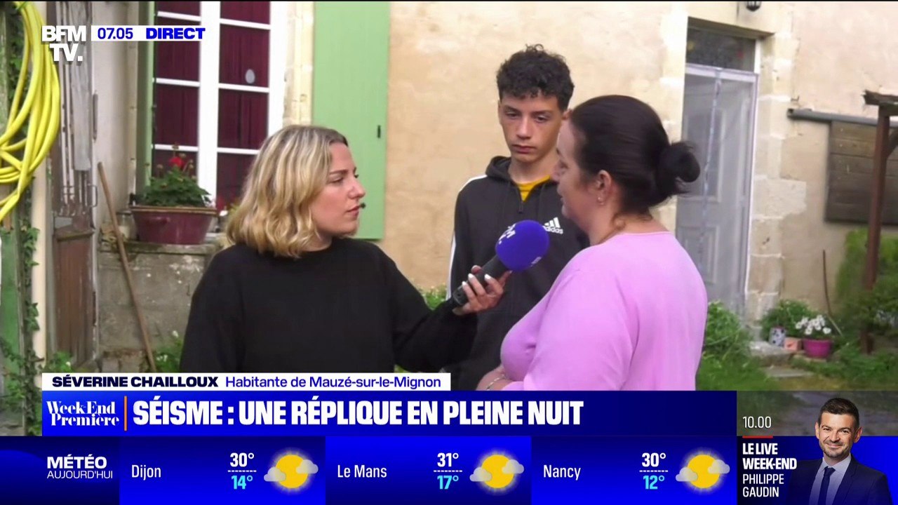 Séisme: "On ne sait pas si on doit rester ou partir", témoigne une habitante des Deux-Sèvres après une réplique ressentie dans la nuit de vendredi à samedi