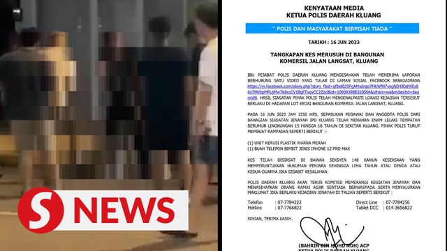 Cops arrest six teenagers over brawl at Johor eatery