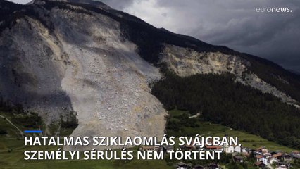 Senki sem sérült meg a hatalmas földcsuszamlásban Svájcban