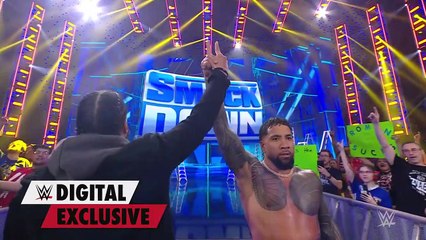 EXCLUSIVE FOOTAGE- Bloodline drama continues off air after SmackDown- SmackDown, June 16, 2023