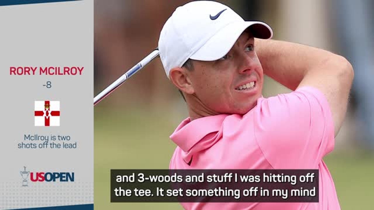 McIlroy taking inspiration from the past as he moves into US Open contention