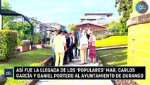Así fue la llegada de los 'populares' MAR, Carlos García y Daniel Portero al Ayuntamiento de Durango