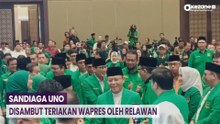 Tiba di Penutupan Rapimnas PPP, Momen Sandiaga Uno Disambut Teriakan Wapres
