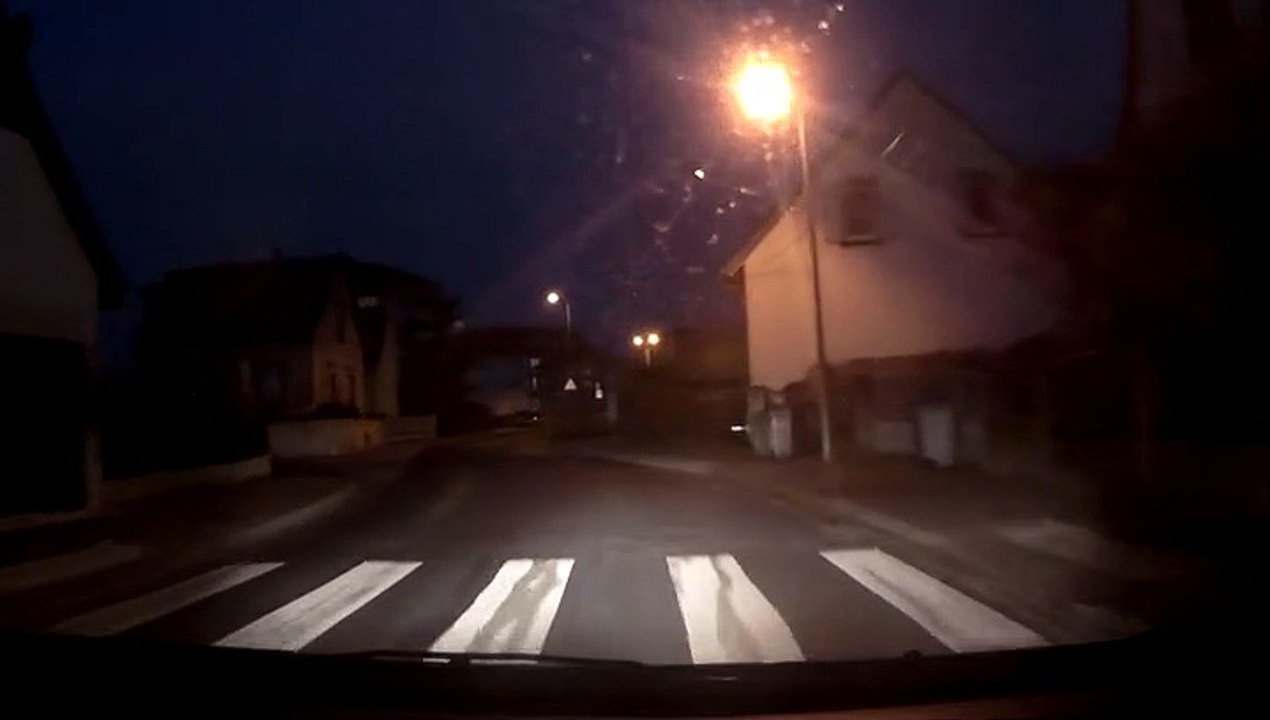 Another asshole passing me in the middle of a crossroads