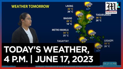 Today's Weather, 4 P.M. | June 17, 2023