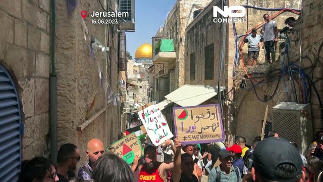 NoComment| Manifestación en Jerusalén Este para apoyar a palestinos desalojados por colonos judios