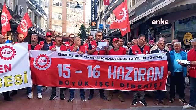 Disk Représentant de la région de la mer Noire Karabacak： ＂La classe ouvrière, qui défend les droits syndicaux il y a 53 ans, aujourd'hui, s'unit et lutte pour ses droits...