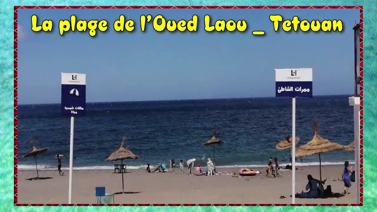 La plage de l’Oued Laou _ Tetouan ⛱️⛱️ لعشاق سحر وجمال البحر