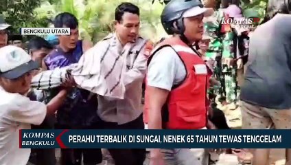 Perahu Terbalik di Sungai, Nenek 65 Tahun Tewas Tenggelam