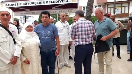 Balıkesir'de hacılara coşkulu uğurlama