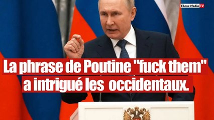 Poutine fait paniquer le monde avec deux mots adressés aux Etats-Unis.