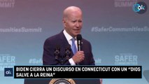 Biden cierra un discurso en Connecticut con un 