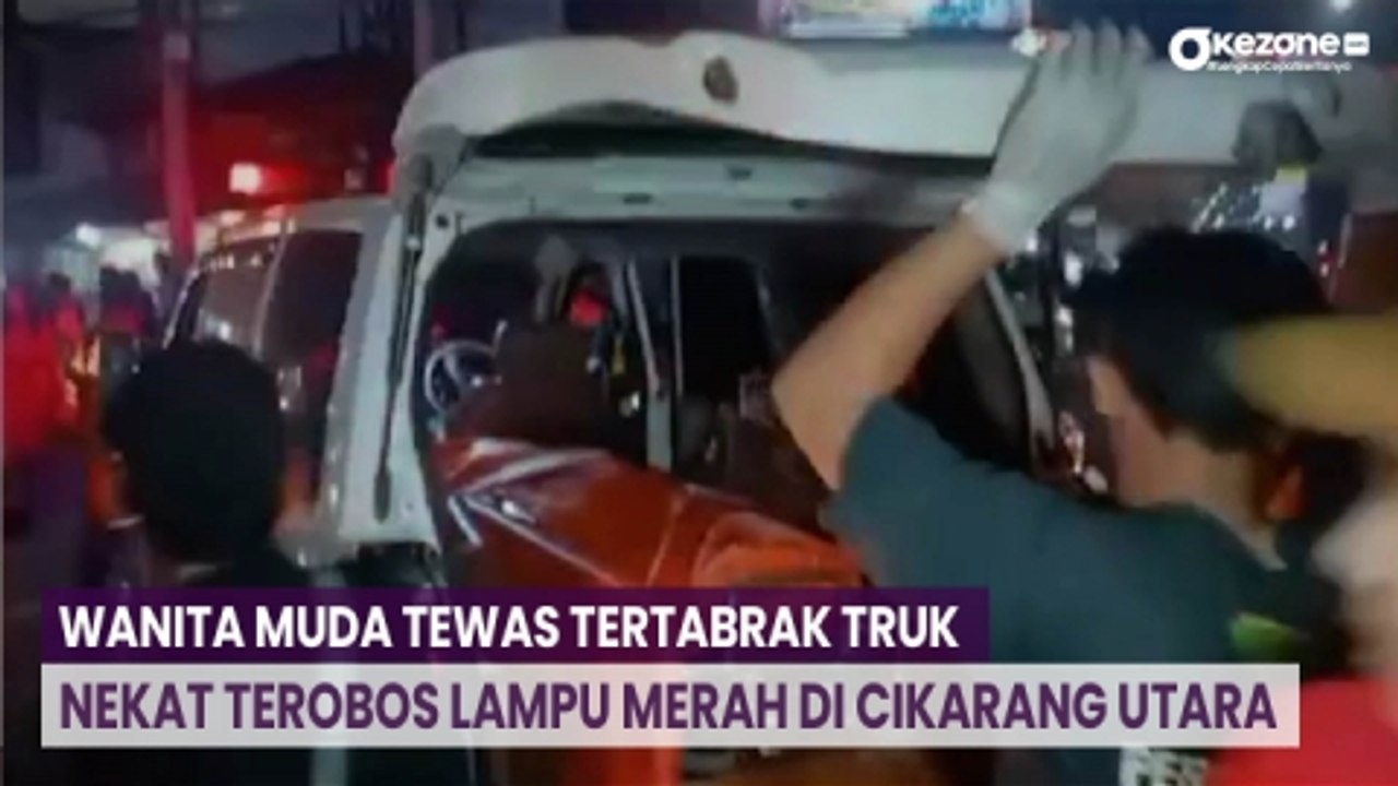 Nekat Terobos Lampu Merah di Cikarang Utara, Wa...