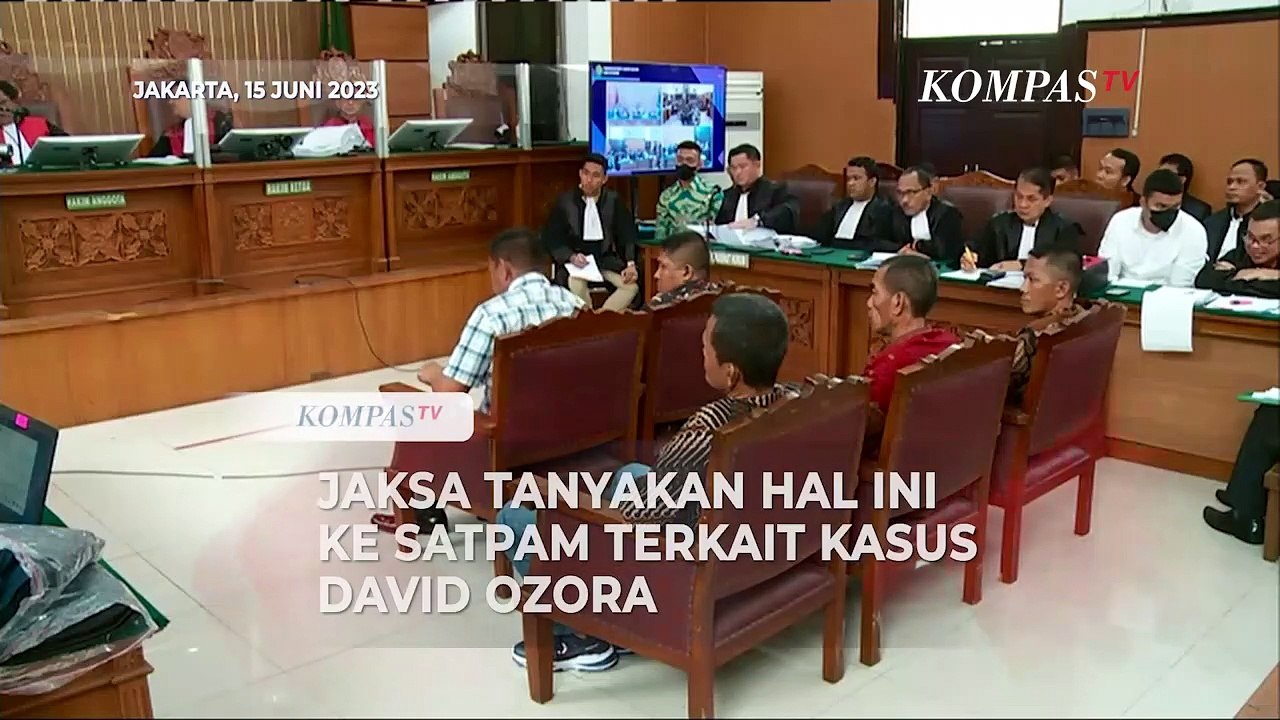 [FULL] Jaksa Tanyakan Hal Ini ke Satpam di Sidang Kasus Penganiayaan David Ozora