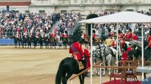 Carlo III a cavallo alla parata del 