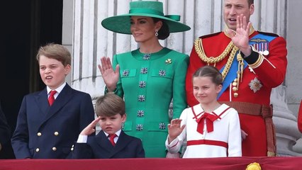 Prince George, Princess Charlotte and Prince Louis Return to Palace Balcony at Trooping the Colour