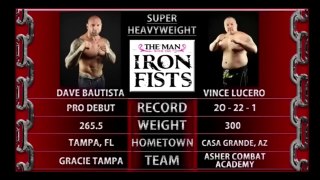 Dave Bautista (USA) vs Vince Lucero (USA) - MMA fight HD