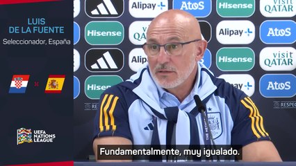 Luis de la Fuente: "Croacia y España son los mejores equipos de Europa"