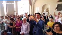 Reggio Emilia, il video delle nozze con orchestra di Stefano Orsini e Roberto Careddu