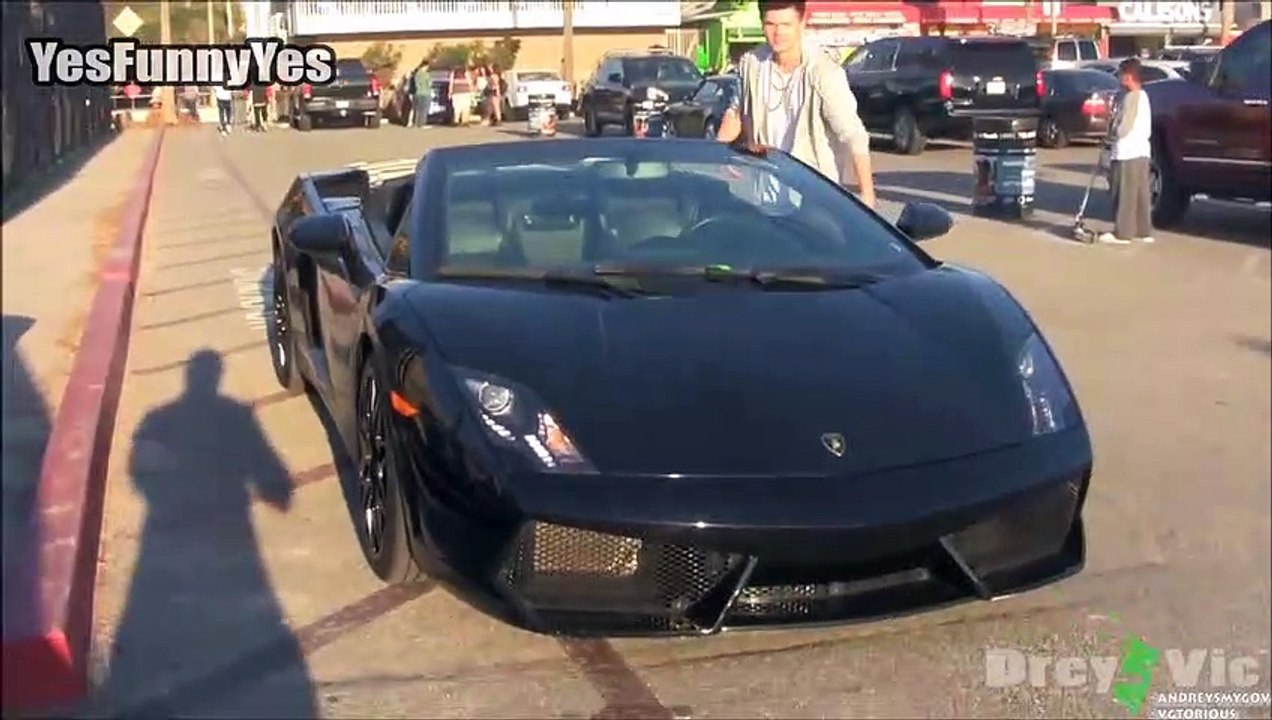 Gold Digger Prank with Lamborghini!