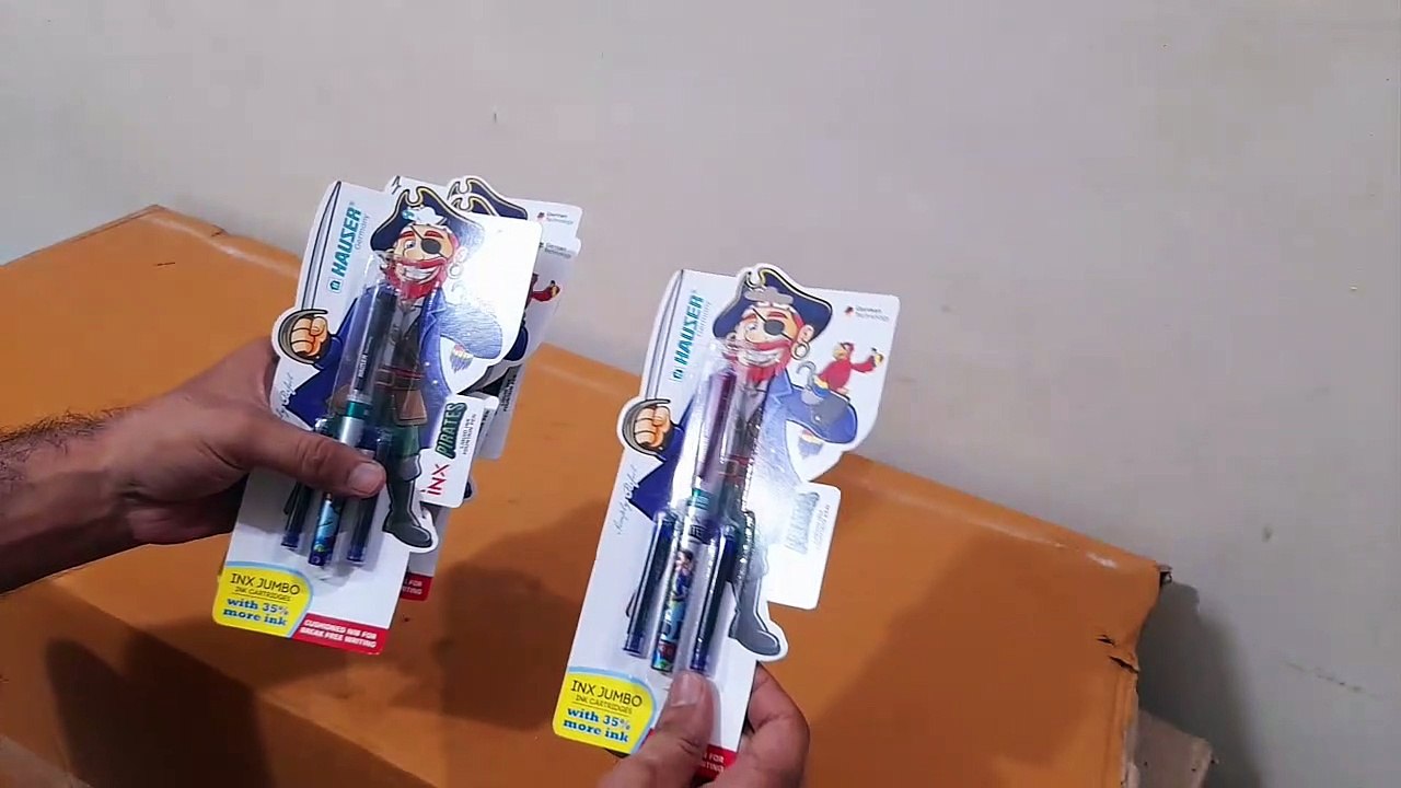 Unboxing and Review of Hauser INX Pirates With Pirates Printed Body Fine Nib Fountain Pen