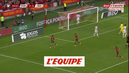 Le but de Bernardo Silva face à la Bosnie - Foot - Qualif. Euro