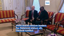 African leaders meet President Putin in Russia on 