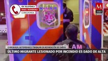 Dan de alta al último migrante lesionado tras el incendio en el INM de Ciudad Juárez