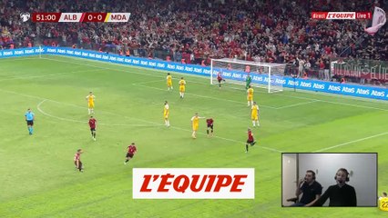 Le but venu de loin d'Asani avec l'Albanie - Foot - Qualif. Euro