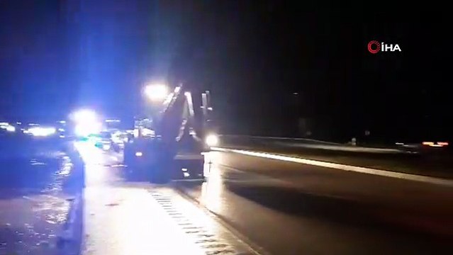 Sel nedeniyle kapanan Osmancık - Merzifon karayolu araç trafiğine açıldı