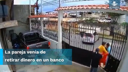 Captan secuestro de una mujer frente a su familiar en Ecuador