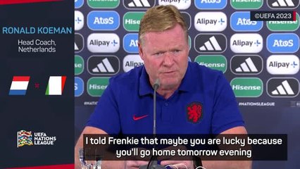 Download Video: Koeman rebukes De Jong's claim of too many matches