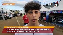 TN en Posadas: El joven misionero abandonó en la segunda serie por un problema en el auto