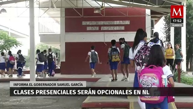 Gobernador de Nuevo León anuncia clases presenciales opcionales por onda de calor