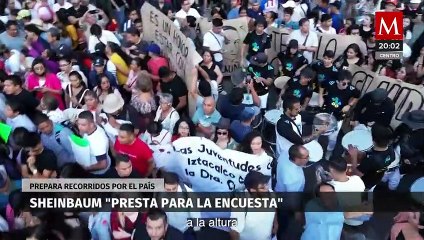 "¡Estoy presta para la encuesta!": Claudia Sheinbaum