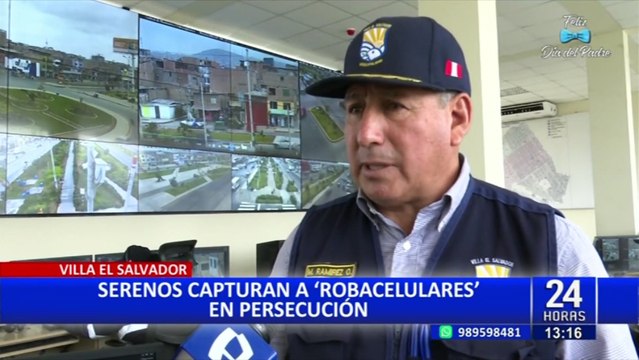 VES: capturan a “robacelulares” después de una persecución con agentes del serenazgo
