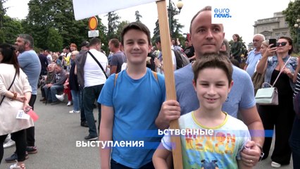 Седьмая неделя антиправительственных протестов в Сербии