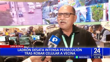 Ladrón que desató persecución en San Borja dio nombre falso a las autoridades