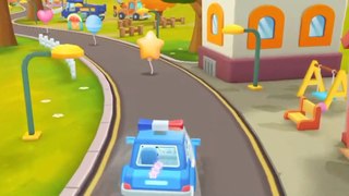 Little police car service1 rescue princess Babybus game