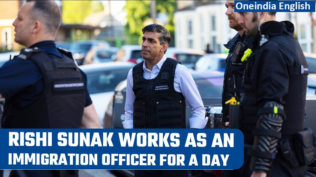 UK’s Rishi Sunak joins raid on illegal migrants; 105 arrested across 20 nationalities |Oneindia News