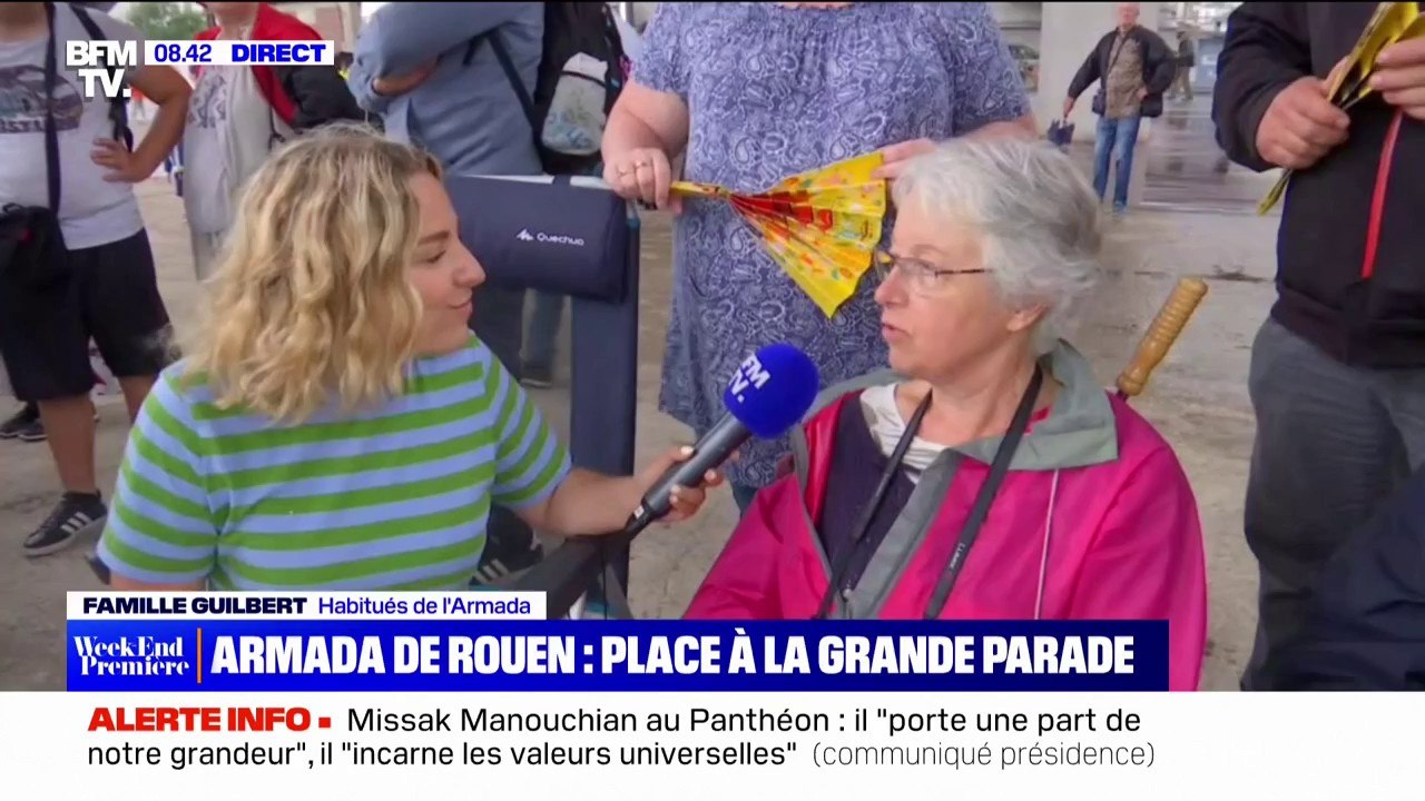Rouen: "On suit l'Armada depuis le début", témoigne une habituée de la fête maritime