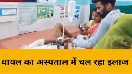 भदोही: सड़क हादसे मे बाइक सवार तीन घायल