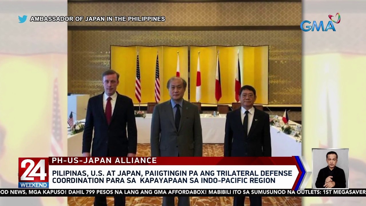 Pilipinas, U.S. at Japan, paiigtingin pa ang trilateral defense coordination para sa kapayapaan sa Indo-Pacific Region | 24 Oras Weekend