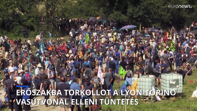 Erőszakba torkollott a Lyon-Torinó gyorsvasút építése elleni tüntetés